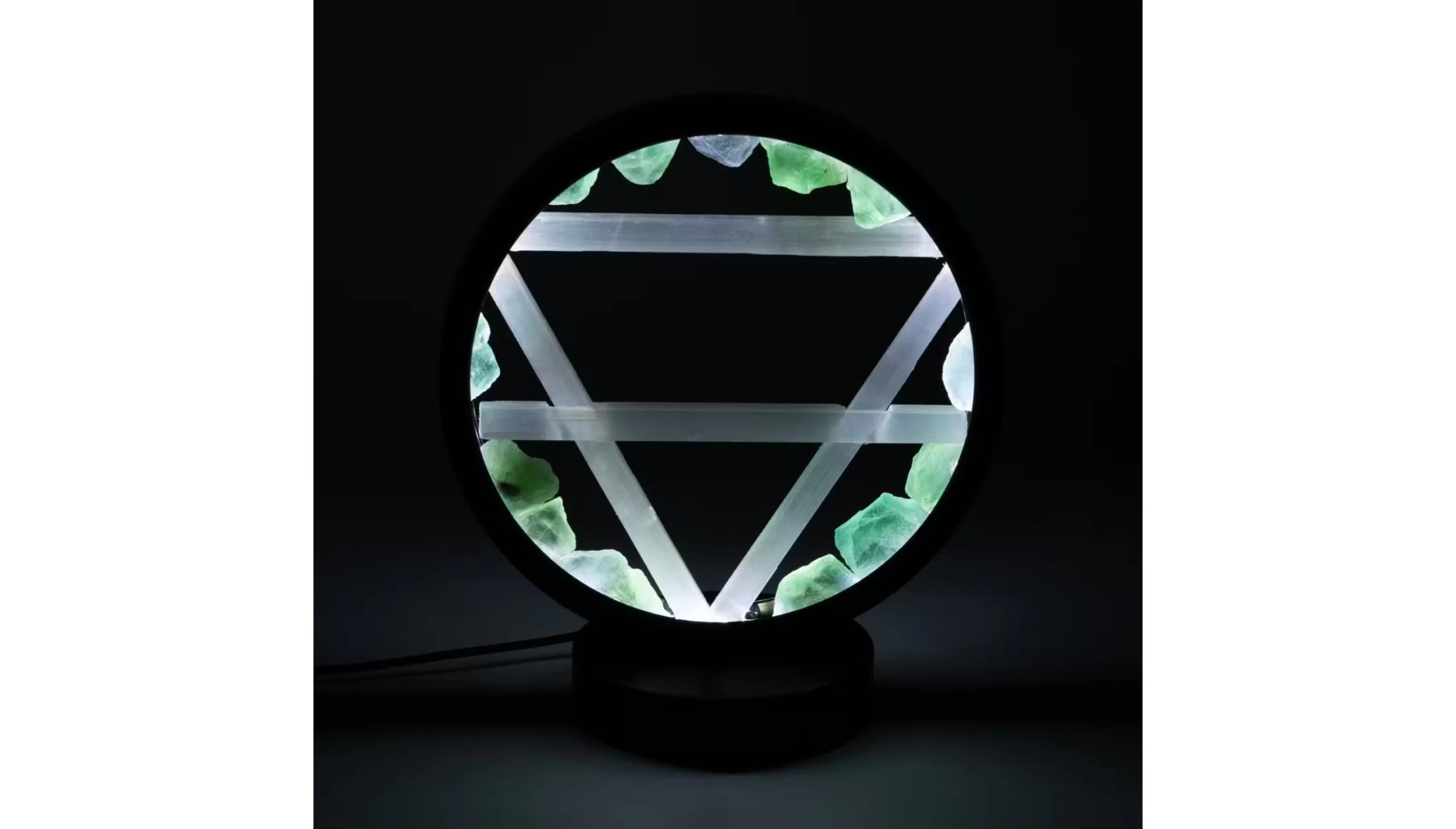 🌿🜃 The Earthkeeper Gemstone Halo Lamp 🜃🌿 - Image 2