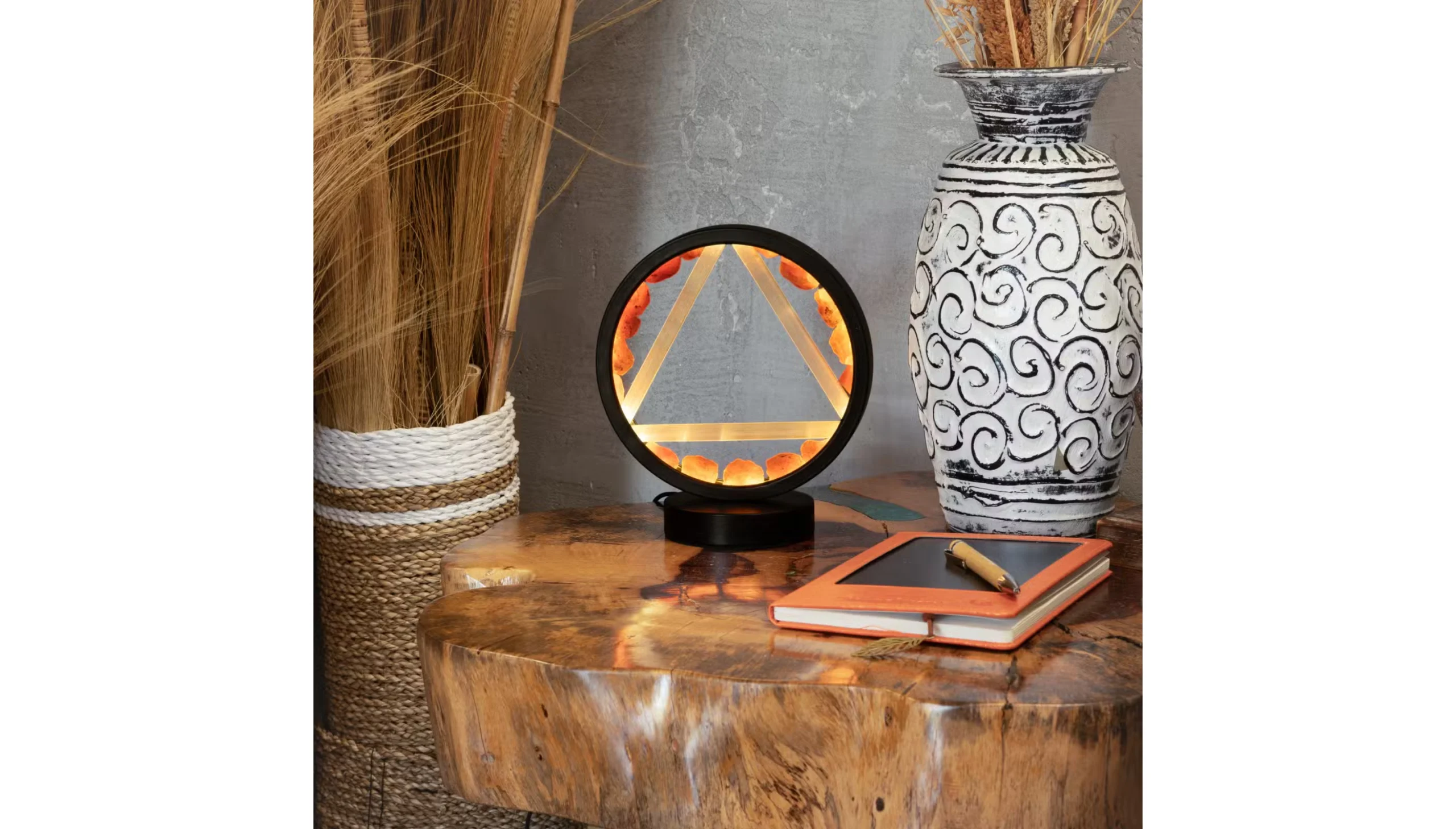 🔥🜂 The Flamekeeper Gemstone Halo Lamp 🜂🔥