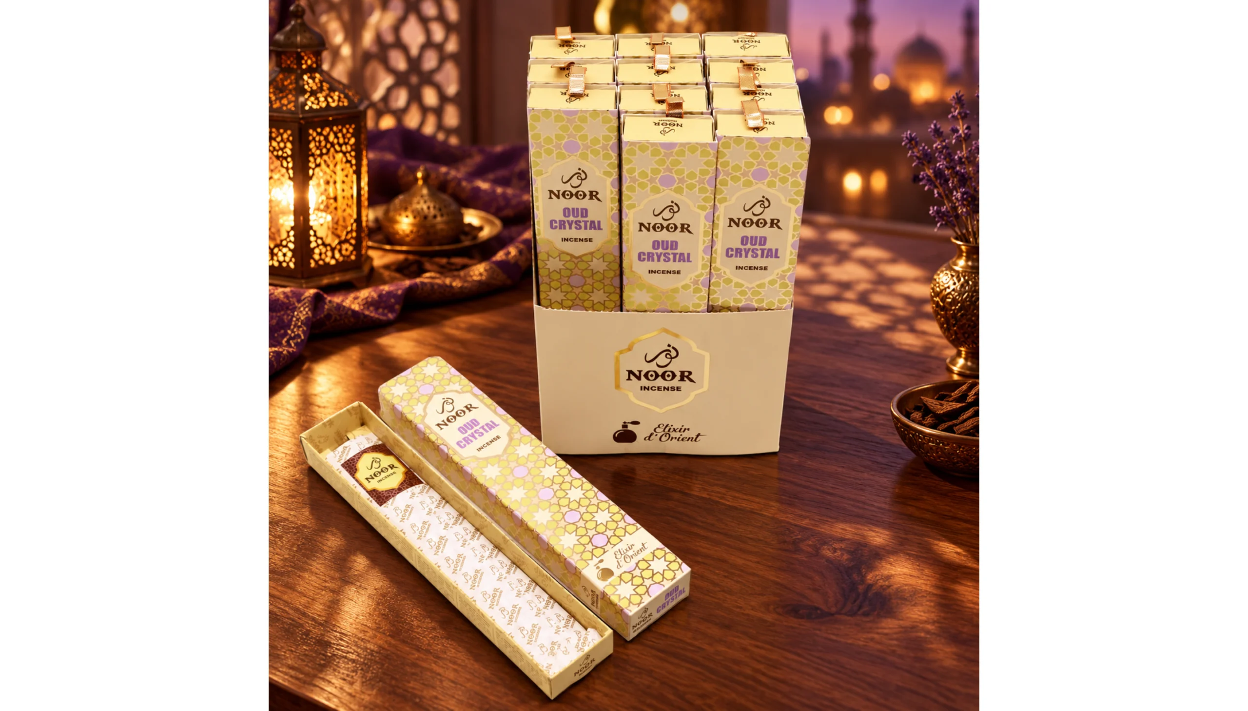 ✨🤍 Noor Oud Incense - Crystal 🤍✨