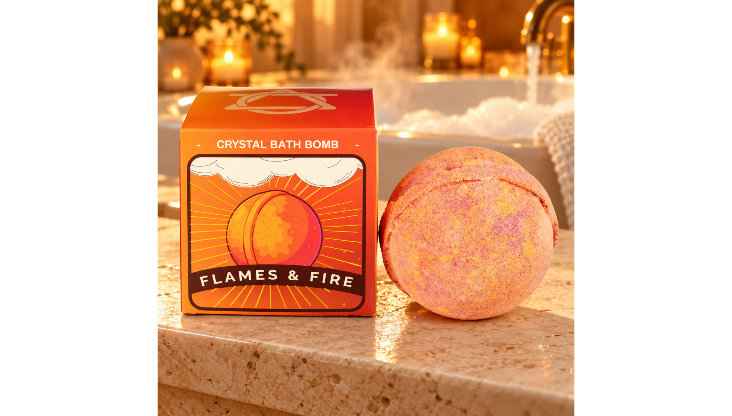 🔥✨ IGNITE ~ Fire Crystal Bath Bomb ✨🔥