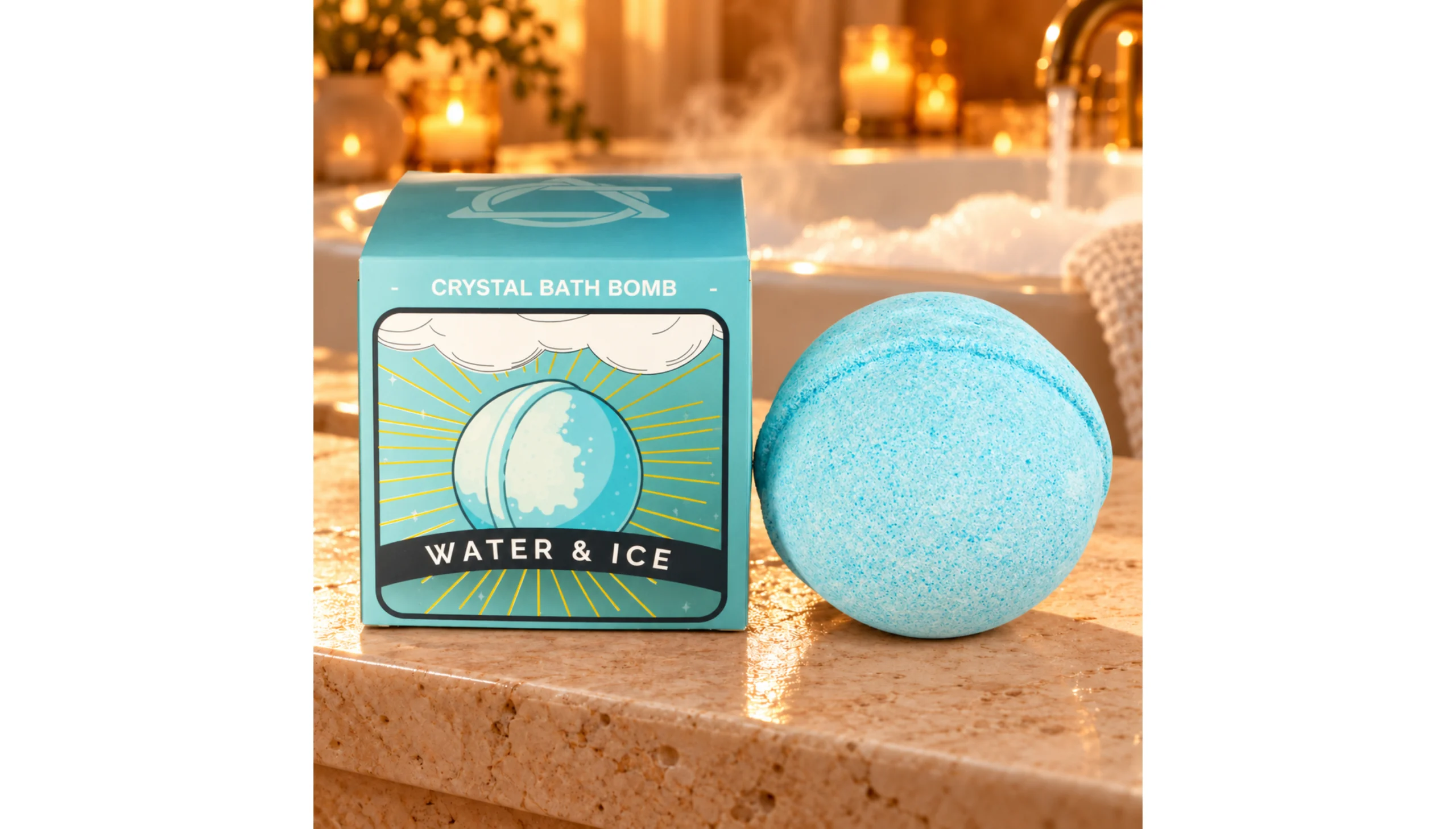 🌊✨ TIDAL RESET ~ Water Crystal Bath Bomb ✨🌊