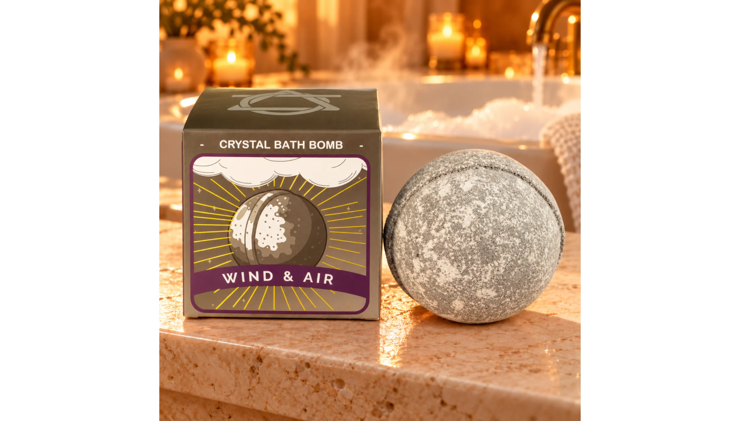 ☁️✨ SKY WHISPER ~ Air Crystal Bath Bomb ✨☁️