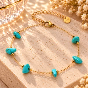🩵✨Whispers of Turquoise ~ 18K Gold Plated Turquoise✨🩵