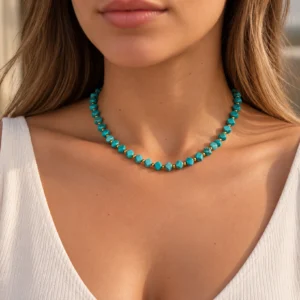🩵✨The Azure Empress ~ 18K Gold Plated Turquoise✨🩵