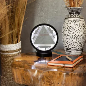 🤍🜁 The Breath of Creation Gemstone Halo Lamp 🜁🤍